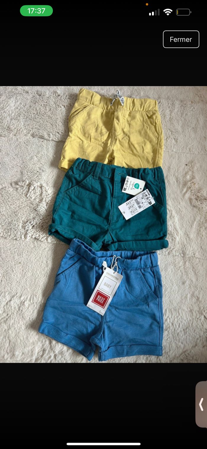 lot de short bébé garçon