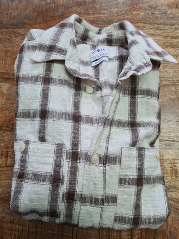 Chemise à carreaux Zara taille S