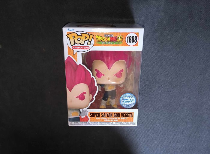 Figurine Funko Pop / Super Saiyan God Vegeta 1868 / Dragon Ball Super / Spécial édition