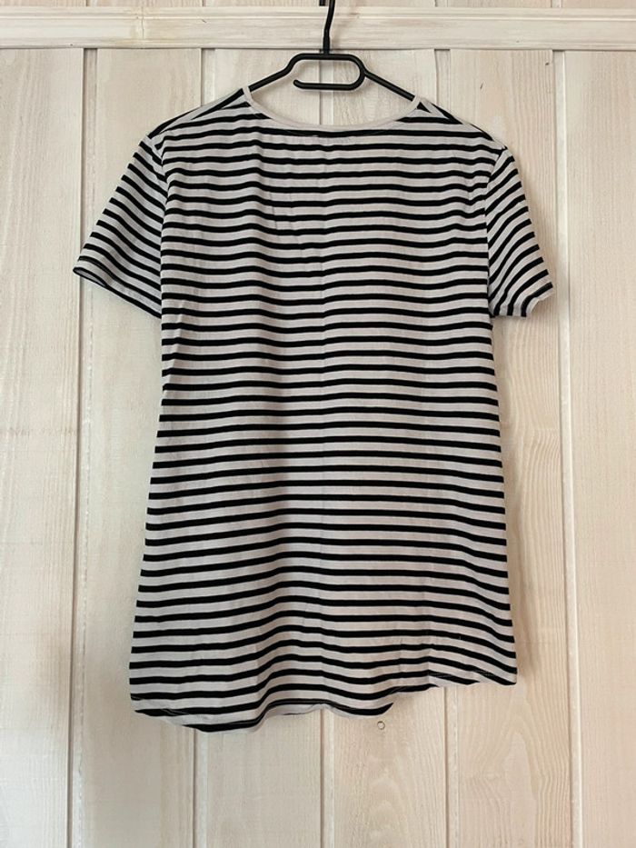 T-shirt MC loose - Zara - M - photo numéro 2