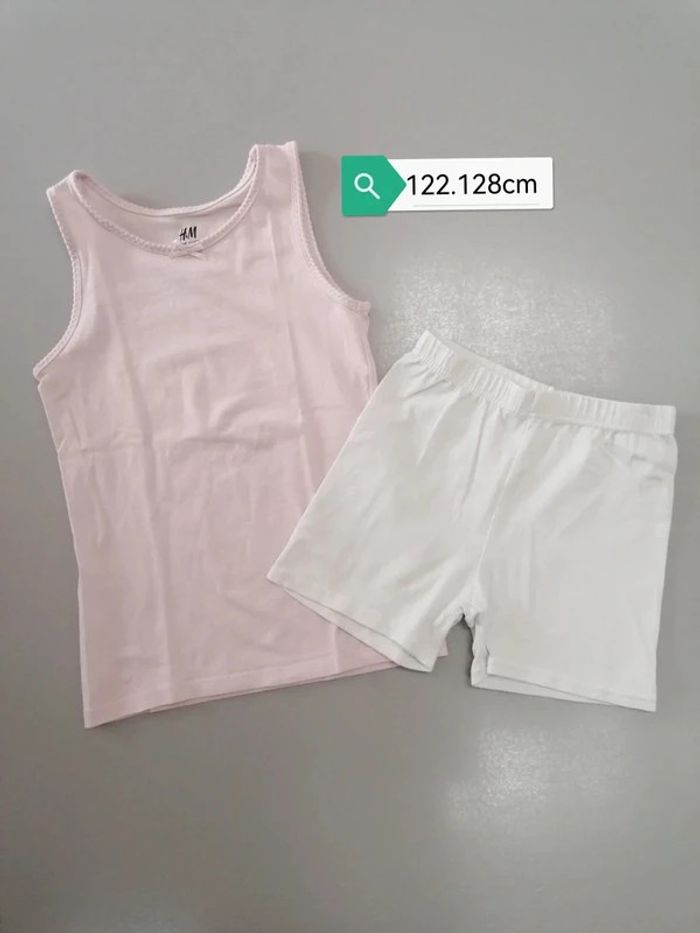 Short et débardeur H&M Zeeman 122.128cm