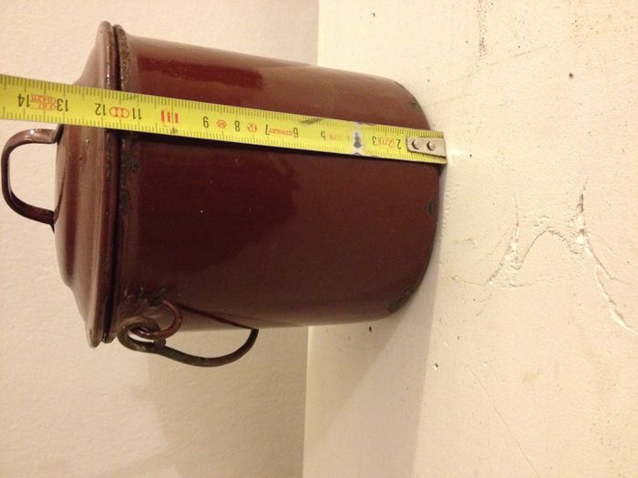 Ancien mini sceau bordeaux avec anse et couvercle pour décoration ou autre - photo numéro 10