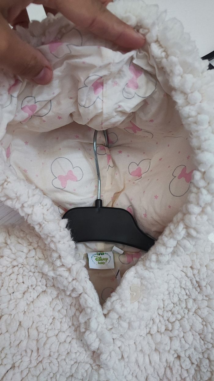 Manteau blanc Minnie 3 mois - photo numéro 3