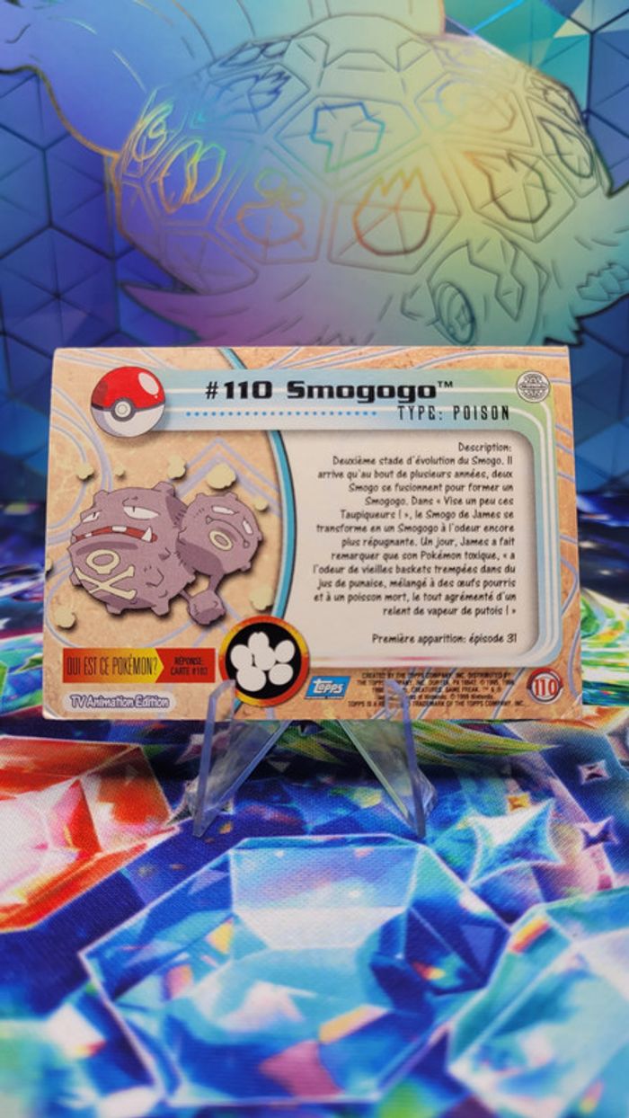 Carte Pokémon Topps n°110 Smogogo Series 1 FR - photo numéro 3