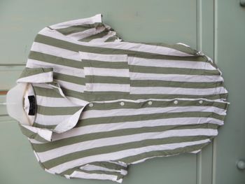 Chemise légère manches courtes grosses rayures bershka xs