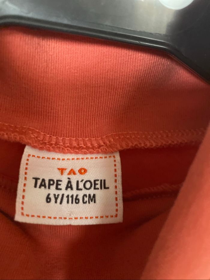 Sous pull fille saumon 6 ans tape à l'œil - photo numéro 3