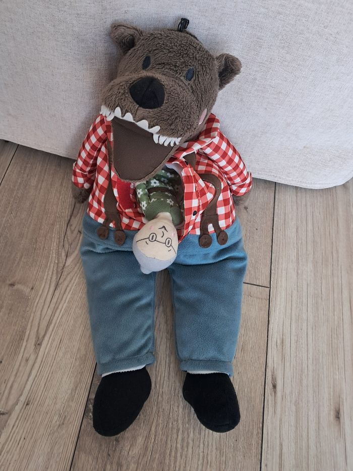 Peluche ikea. Grand méchant loup et grand mere. Conte petit chaperon rouge - photo numéro 5