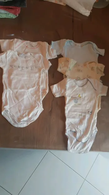 Lot de 5 body manches courtes