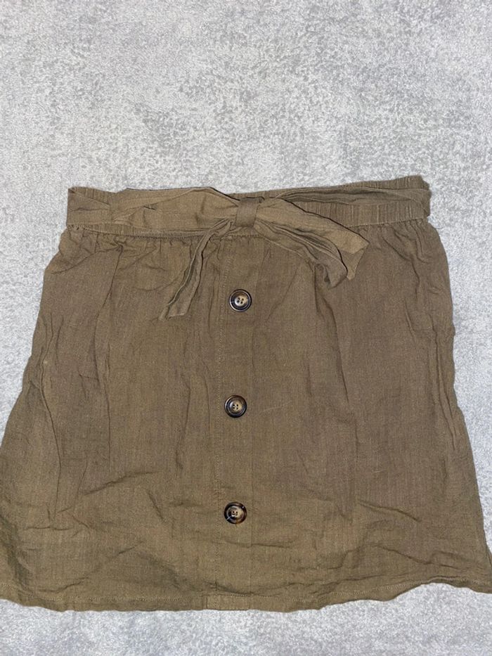 Jupe kaki avec noeud - photo numéro 2