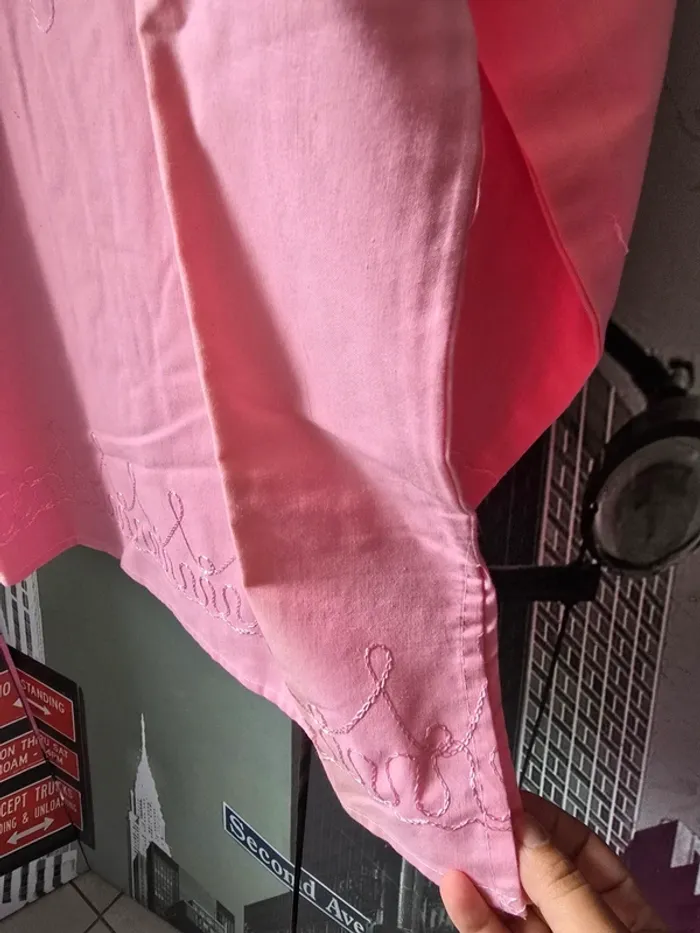 Haut égyptien femme rose manches longues – Taille 3 (100% coton) - photo numéro 4