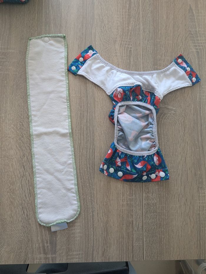 Lot Couche Culotte entrainement lavable Bamboolik + insert en chanvre