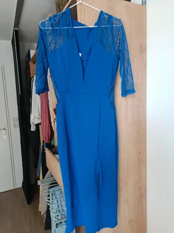 Robe de soirée bleu