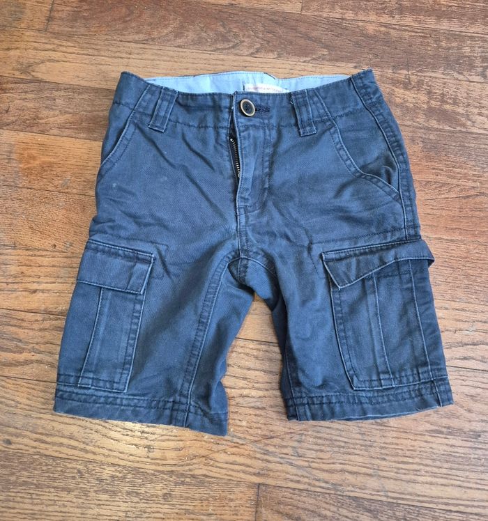 Short cargo garçon bleu monoprix taille 4 ans