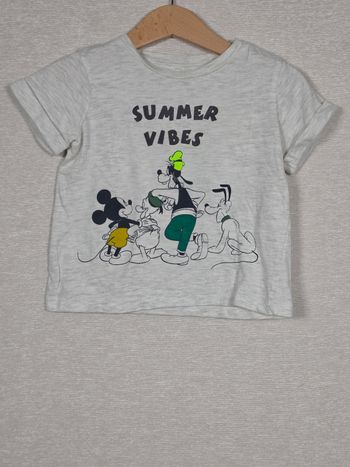 T-shirt à manches courtes Mickey et ses amis Disney 18 mois