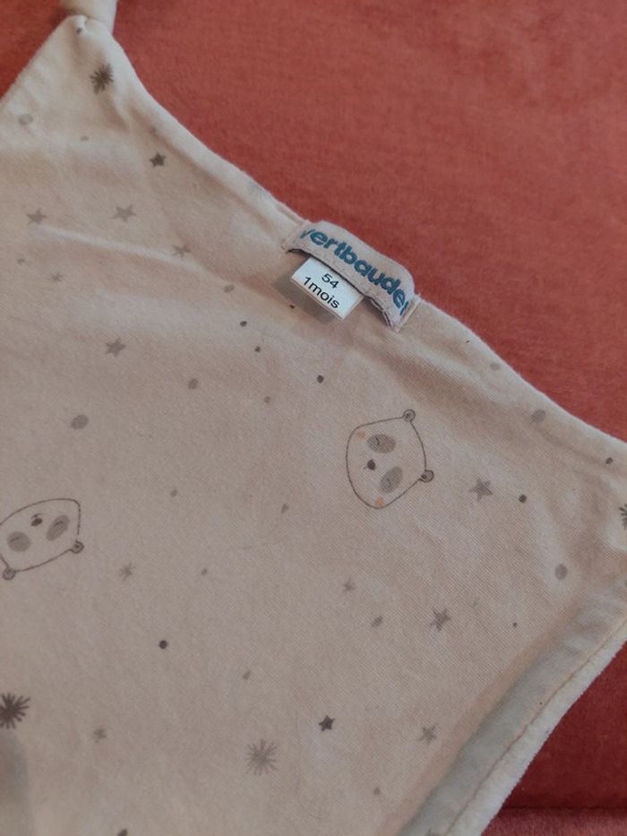 #06 Verbaudet - doudou mouchoir blanc panda - photo numéro 2