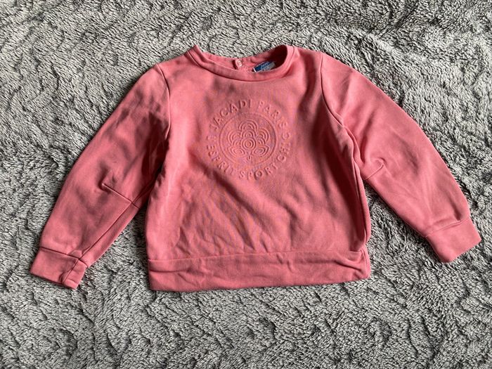 Sweat-shirt Jacadi rose - 6 ans - photo numéro 3