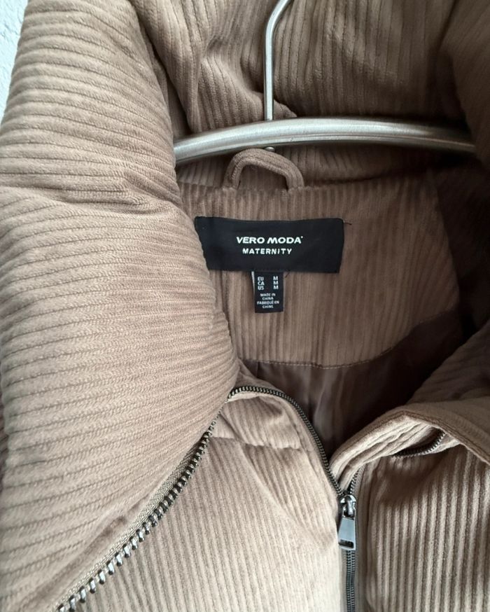 Veste chaude manteau doudoune velour côtelé grossesse maternité - photo numéro 2