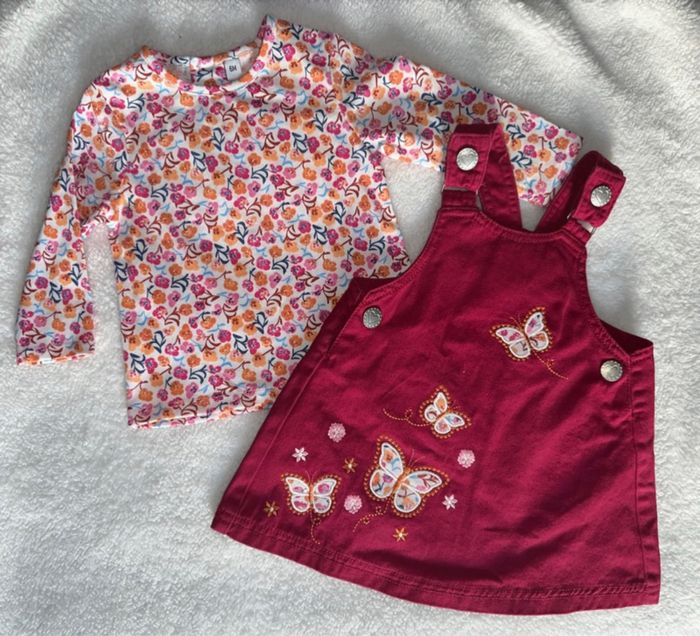 Ensemble robe + haut fleuri