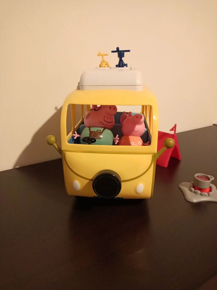 Camping car Peppa pig jaune - photo numéro 2
