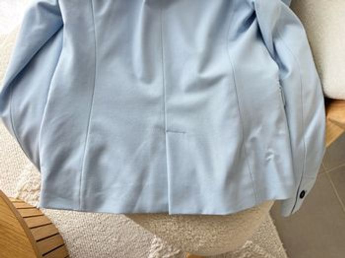 Ensemble tailleur bleu ciel Zara 34/36 - photo numéro 6