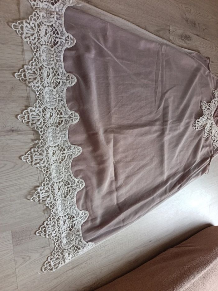 Robe XL 42 tunique femme dentelle très bon etat - photo numéro 5