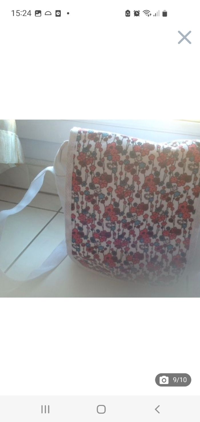 Sac / sacoche/ cartable enfant blanc imprimé bandoulière - photo numéro 9