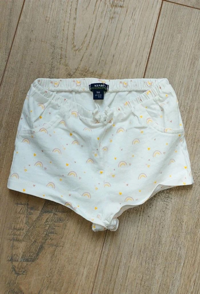 Short arcs en ciel Kiabi 9 mois