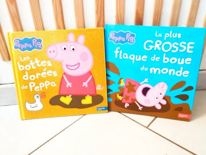 Lot livres Peppa pig (grand format)