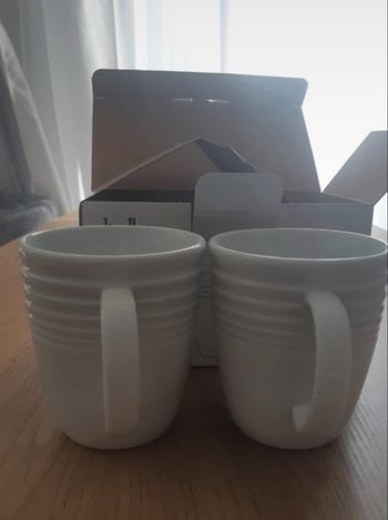 2  Mugs  blanc  livellara