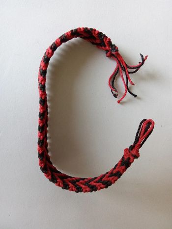 Bracelet bresilien Rouge et noir 🔄