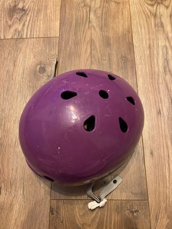 Casque roller enfant violet t50-54cm oxylane