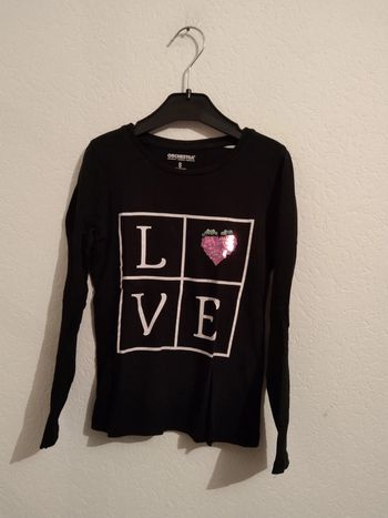 tee shirt noir orchestra fille 8 ans