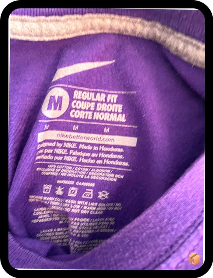 T-shirt Nike violet – Homme – Taille M – Look sport & streetwear - photo numéro 4
