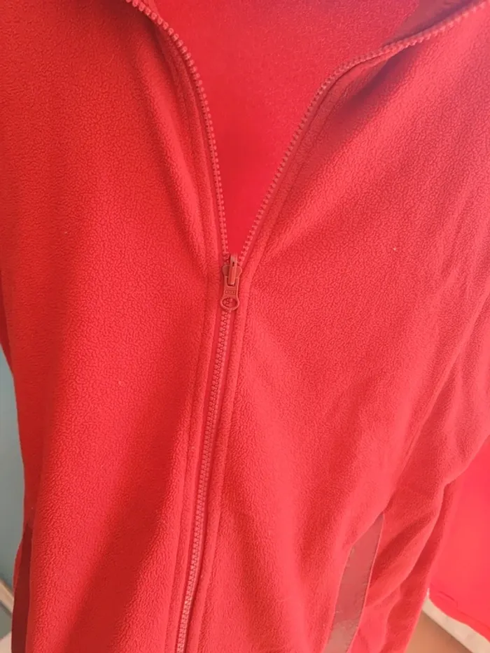 Gilet polaire rouge Aigle taille L - photo numéro 6