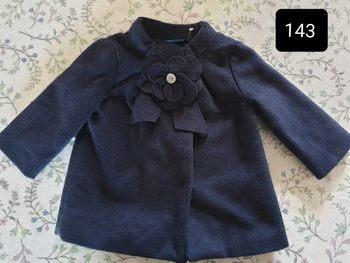 manteau fille bleu marine Cycleband 6 mois