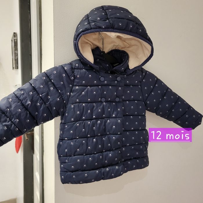 Manteau/doudoune fille 12 mois Obaïbi