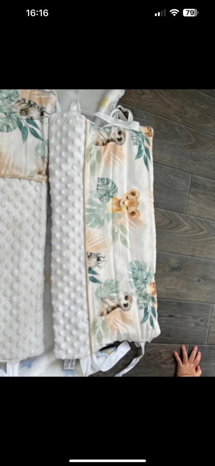 À vendre tour de lit bébé fait main jungle - photo numéro 2