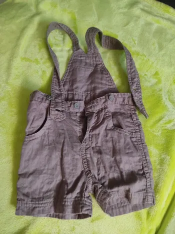 Salopette short petit bateau bébé