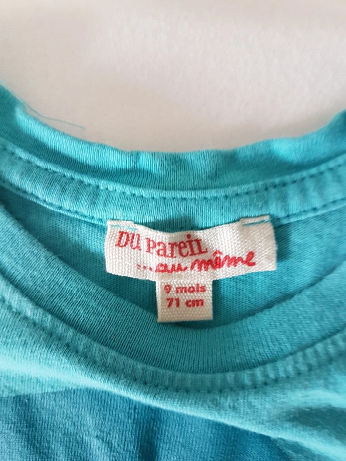Ensemble t shirt et short 9 mois DPAM - photo numéro 2
