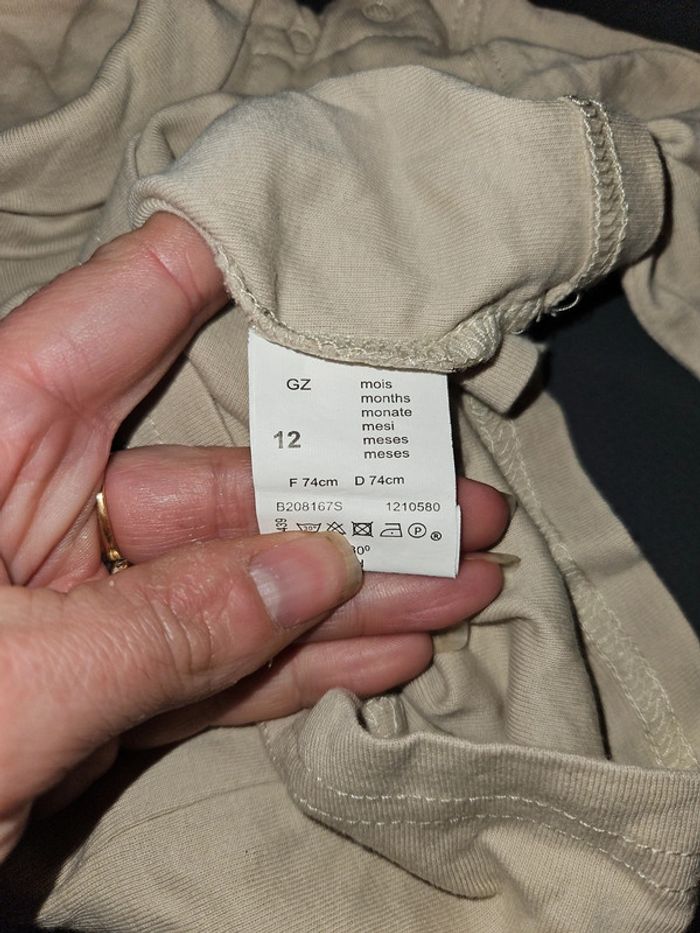 Tee-shirt manche longue garçon 12 mois - photo numéro 4