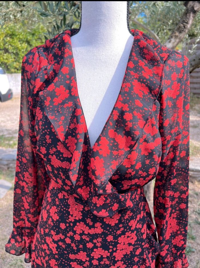 Robe portefeuille fleurie - photo numéro 3