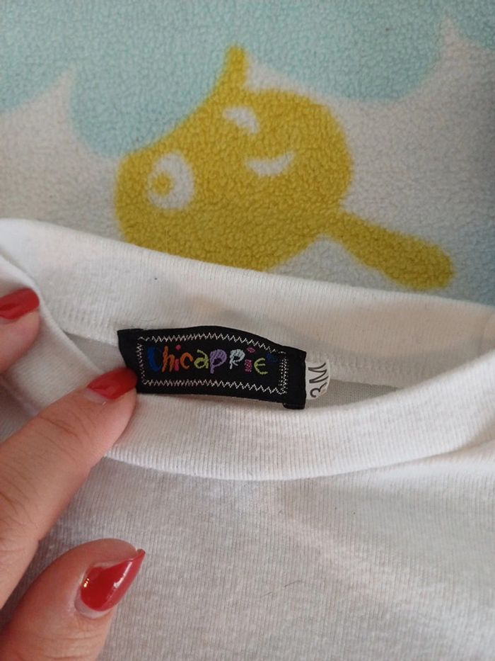 T-shirt blanc 3 mois - photo numéro 2