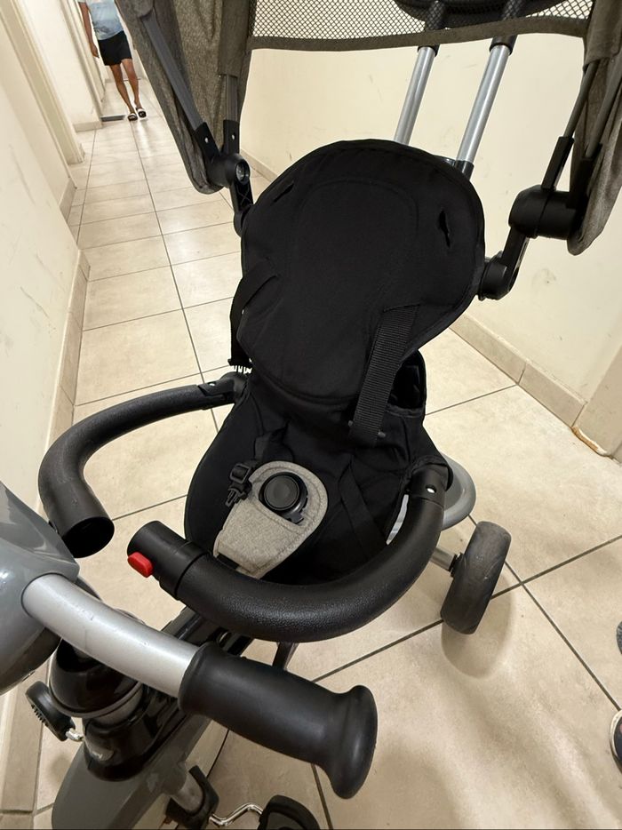 Q Play - Tricycle Evolutif Cosy 4-en-1 - Gris - photo numéro 3