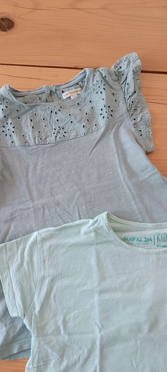Lot 2 tee-shirt été fille 8 ans - photo numéro 2