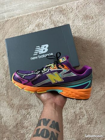New balance 740 violette orange vert  37