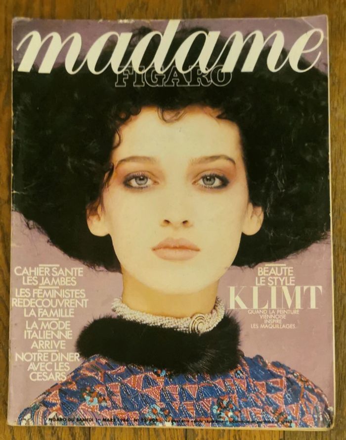 Ancien magazine Madame figaro 1986 N°12908 vintage