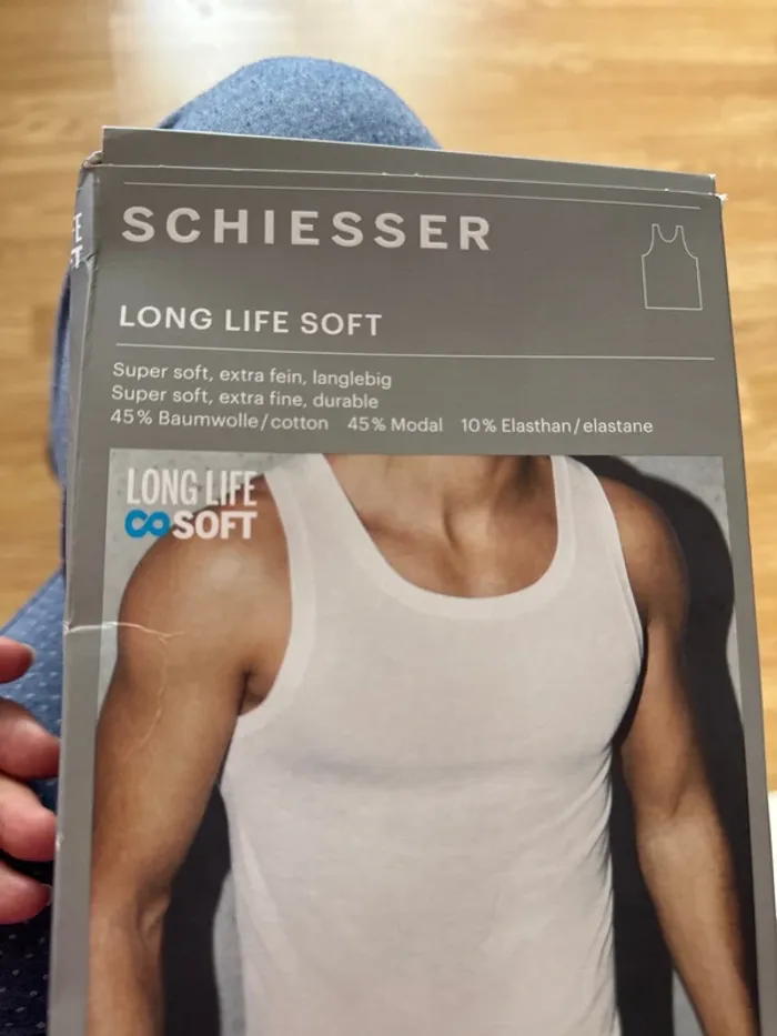 Débardeur schiesser XXL blanc - photo numéro 7