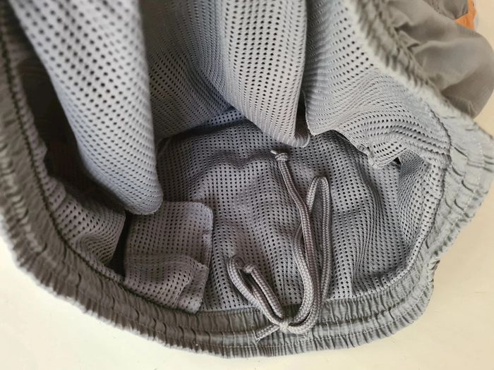 Caleçon short de bain Speedo, taille S, olive/vert foncé avec déco orange et blanc, piscine, bermuda - photo numéro 12