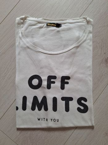 Tshirt manches courtes blanc Bizzbee