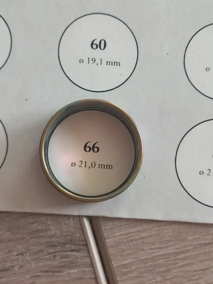 Bague en acier inoxydable taille 21 (66) - photo numéro 7
